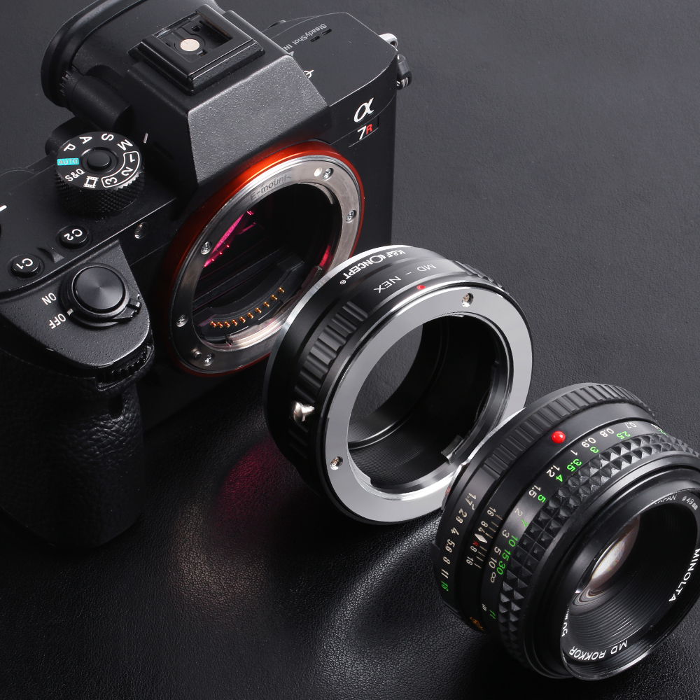 Adaptador De Montaje K&F Concept MD-NEX PRO Para Usar Lentes Minolta En Cámaras Sony NEX