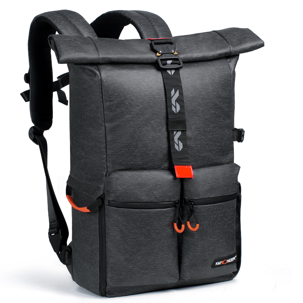 K&F Concept Pro Rolltop Camera & 15,6 Inch Laptop Backpack 676.3oz KF13