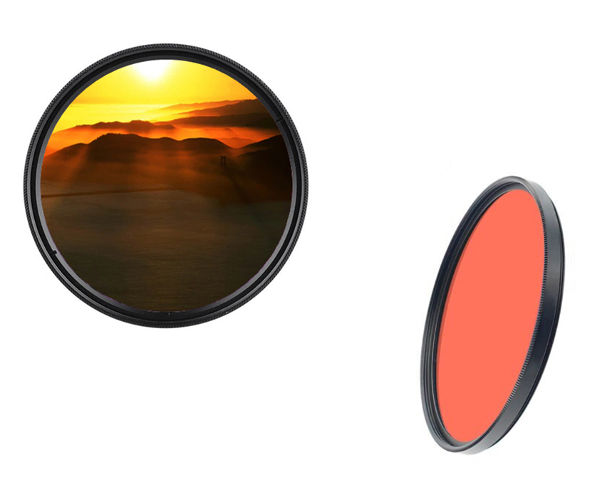 67mm. filtro digradante rosso OEC Graduated red filter. Vite M67. Graduato. - Blackdove Cameras