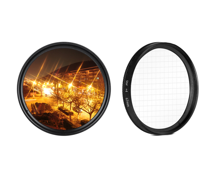 Filtro Stellare DHD Digital 4x Griglia 67 Mm - Effetto Stella Per Obiettivo