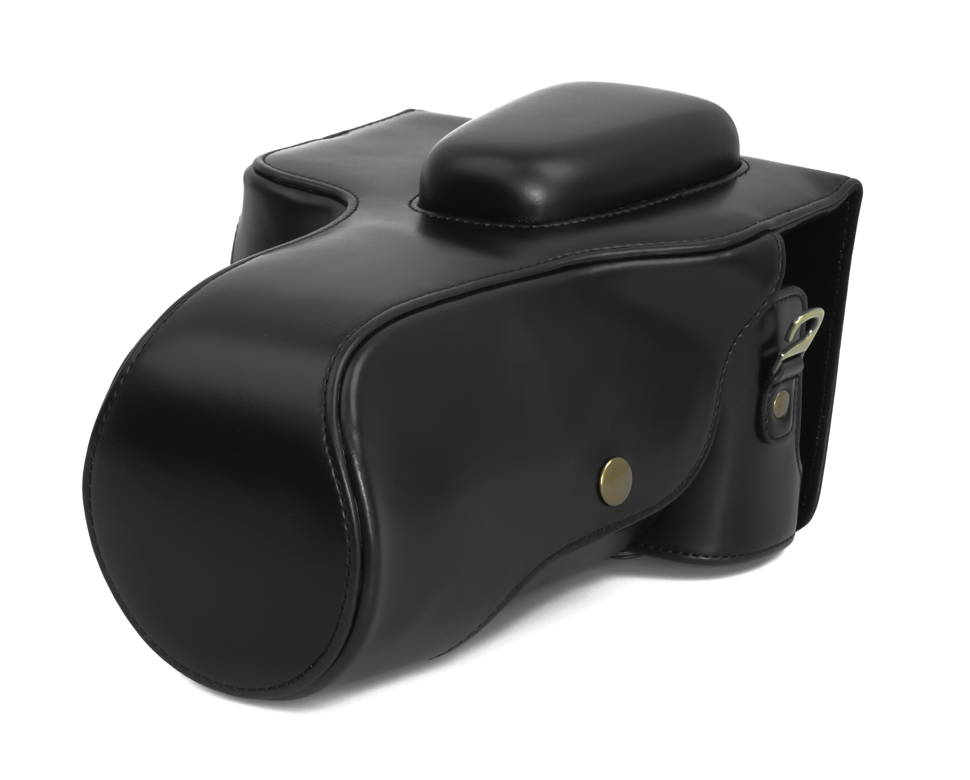 Camera Case For Canon EOS 60D 70D 80D Faux Leather Bag Black CC1101a