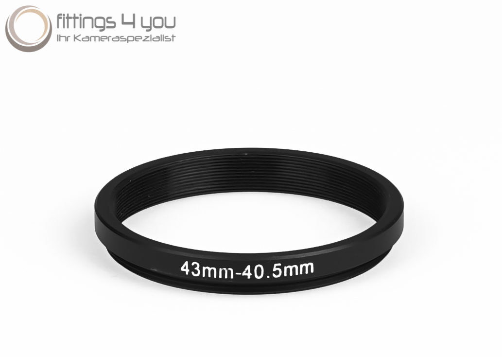 Anello Adattatore Step-Down 62mm A 43mm – Riduttore In Metallo Per Filtri E Accessori, Per Obiettivi DSLR E Mirrorless