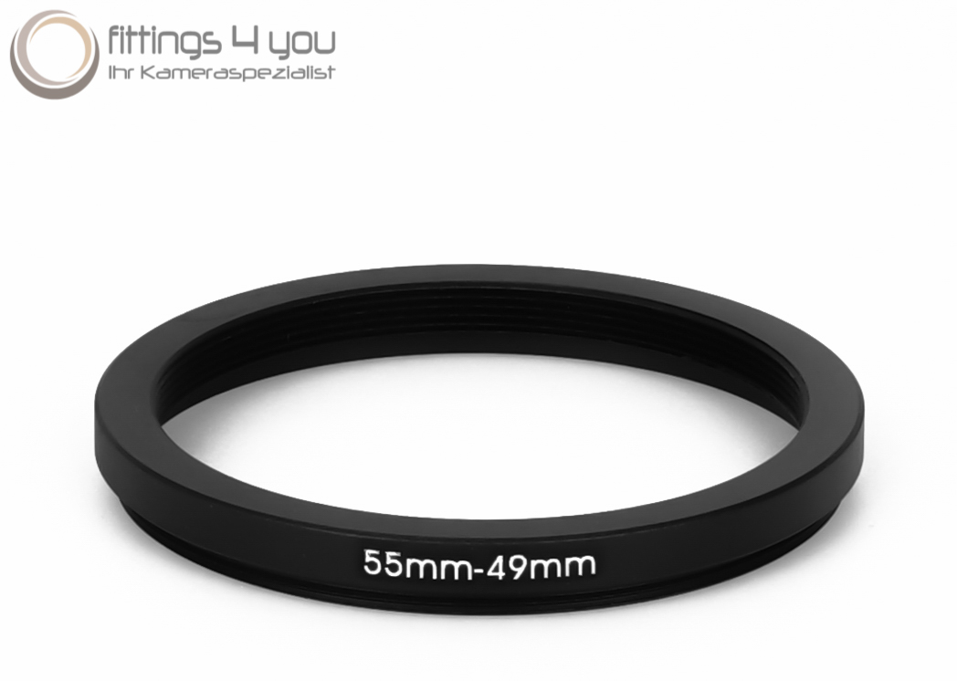 55 mm 49 mm Filter Adapter StepDown Adapter Filteradapter Step Down 5549 eBay