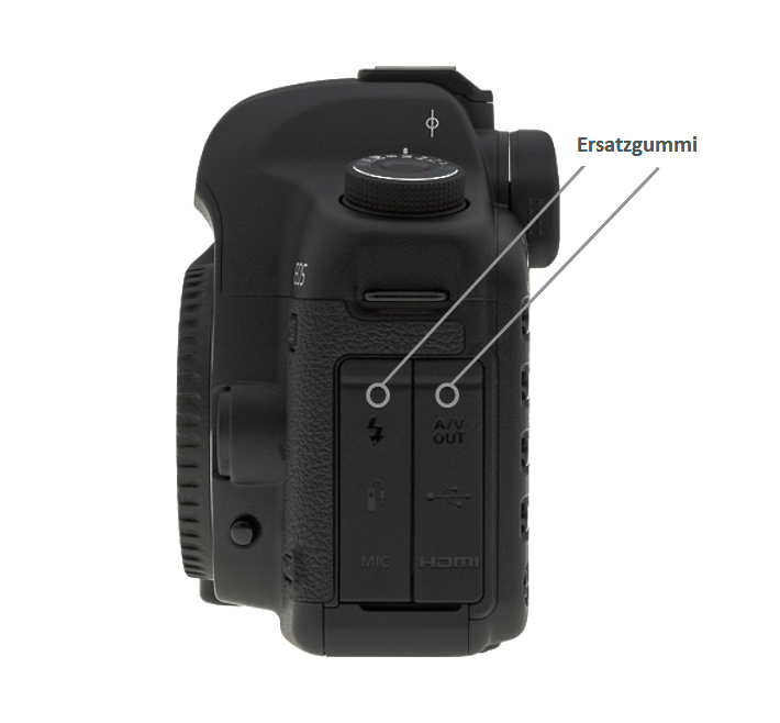 Canon 5D Mark II Replacement Rubber USB Port Cover Repair Part